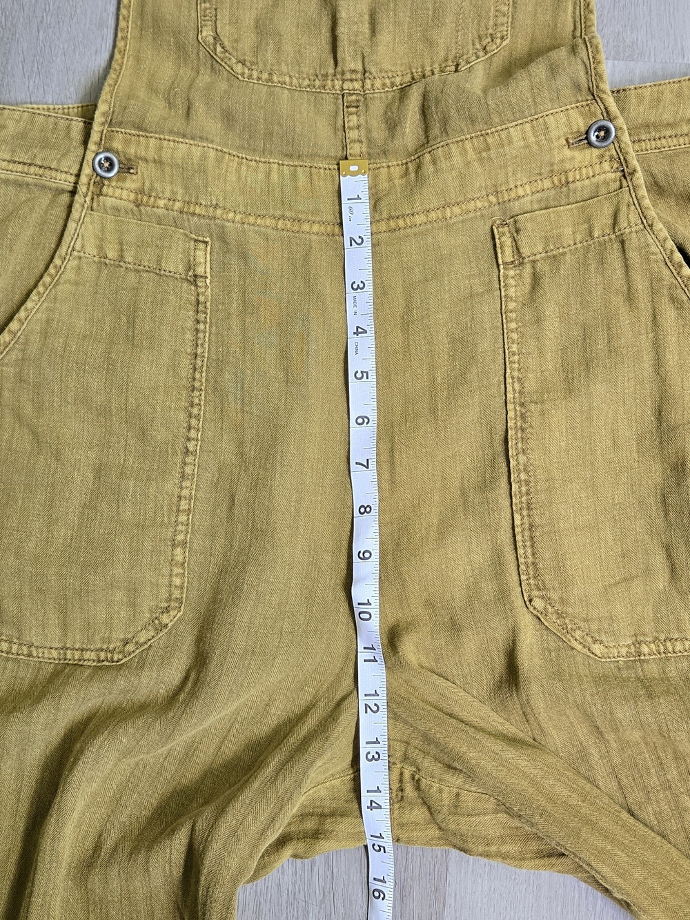 Free People Linen Blend Natural Sights Overalls Size L - Picture 13 of 16